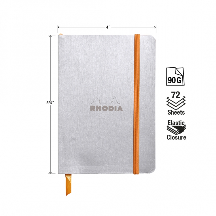 117301C, 117351C Rhodiarama Softcover Notebooks - Measurements