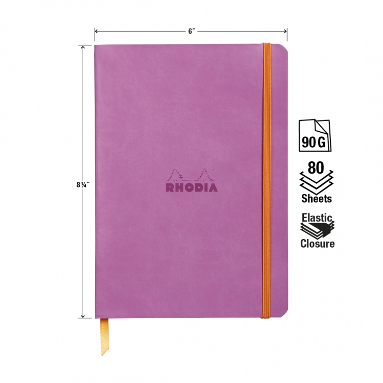 117411C, 117461C Rhodiarama Softcover Notebooks - Measurements