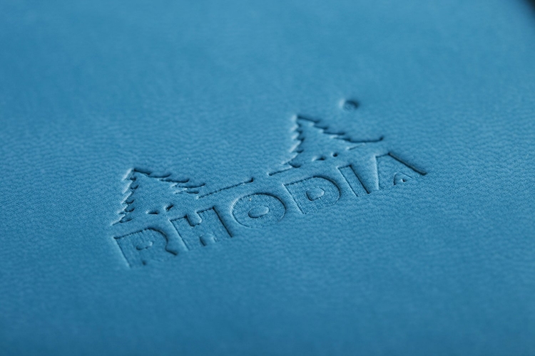 Rhodia Rhodiarama Hardcover Notebooks - Turquiose Detail