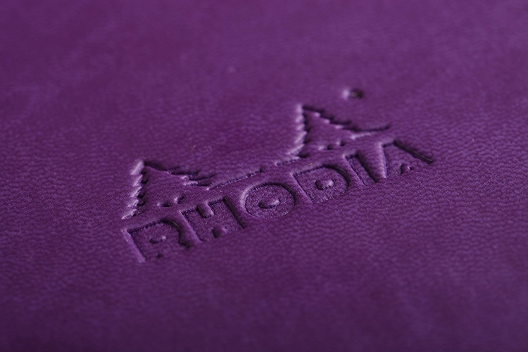 Rhodia Rhodiarama Hardcover Notebooks - Purple Detail
