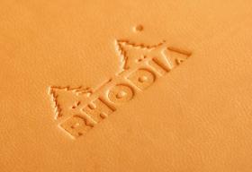 Rhodia Rhodiarama Hardcover Notebooks - Orange Detail