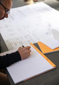 Rhodia_Staplebound_Notepad_Orange_Graph_Writing_2