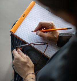 Rhodia_Staplebound_Notepad_Orange_Graph_Writing_3