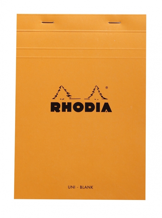 16000C Rhodia Staplebound Notepad - Orange