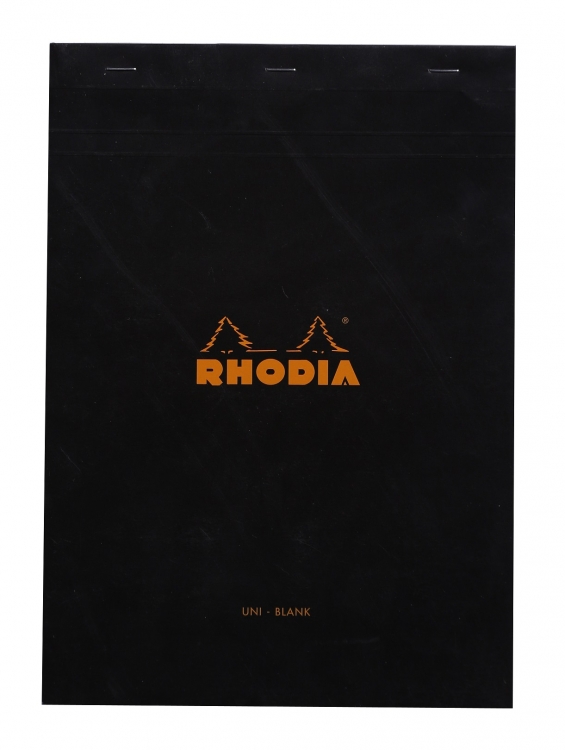 180009C Rhodia Staplebound Notepad - Black