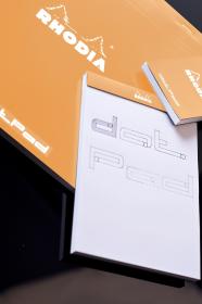 16558C Rhodia Staplebound Notepad - Orange Ambiance