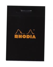 102009C Rhodia Staplebound Notepad - Black