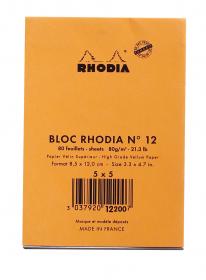 12200C Rhodia Staplebound Notepad - Orange