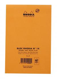 14200C Rhodia Staplebound Notepad - Orange