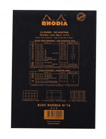 162009C Rhodia Staplebound Notepad - Black