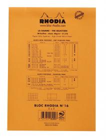 16200C Rhodia Staplebound Notepad - Orange