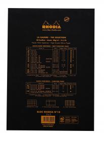 182009C Rhodia Staplebound Notepad - Black