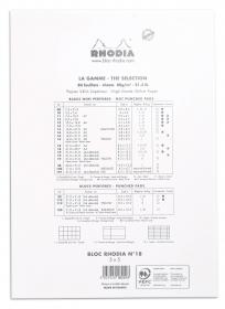 18201C Rhodia Staplebound Notepad - White