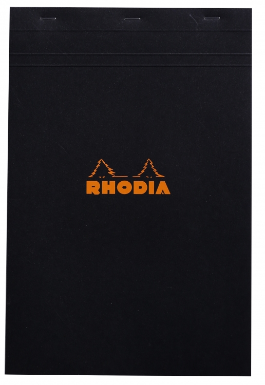 192009C Rhodia Staplebound Notepad - Black