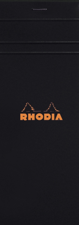 82009C Rhodia Staplebound Notepad - Black