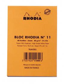 11600C Rhodia Staplebound Notepad - Orange