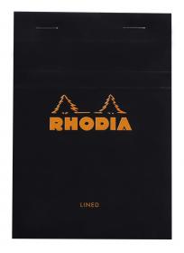 136009C Rhodia Staplebound Notepad - Black