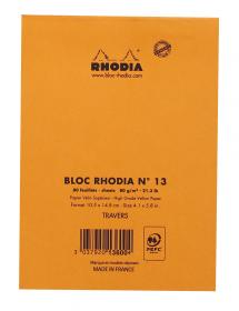 13600C Rhodia Staplebound Notepad - Orange