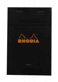 146009C Rhodia Staplebound Notepad - Black