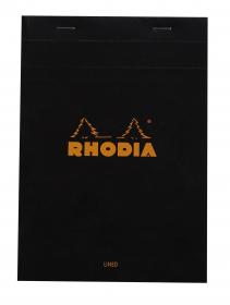 166009C Rhodia Staplebound Notepad - Black