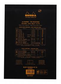 186009C Rhodia Staplebound Notepad - Black