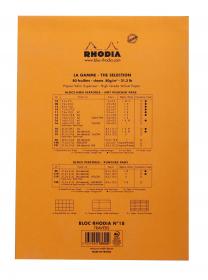 18600C Rhodia Staplebound Notepad - Orange