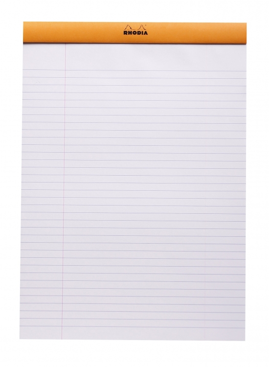18600C Rhodia Staplebound Notepad - Orange