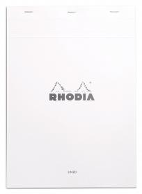 18601C Rhodia Staplebound Notepad - White