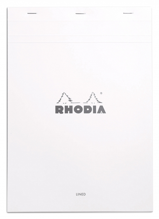 18601C Rhodia Staplebound Notepad - White