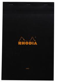 196009C Rhodia Staplebound Notepad - Black