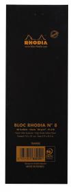86009C Rhodia Staplebound Notepad - Black