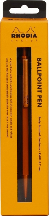 9388C Rhodia Rollerball Pen 5" Orange (packaging)