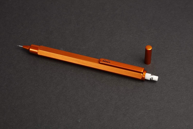 9398C Rhodia Mechanical Pencil 5" Orange (ambiance)