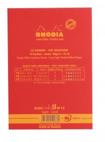 12973C Rhodia ColoR Pads - Poppy Back