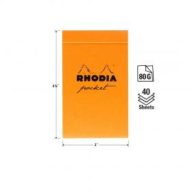 8558C Rhodia Pocket Notepads - Measurements