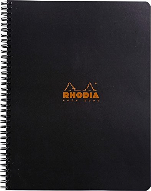 193009C Rhodia Wirebound Notebooks - Black