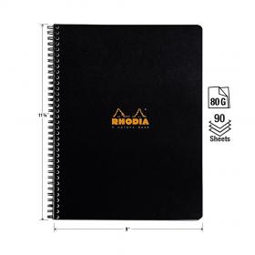 193309C Rhodia 4 Color Book Front - Measurements