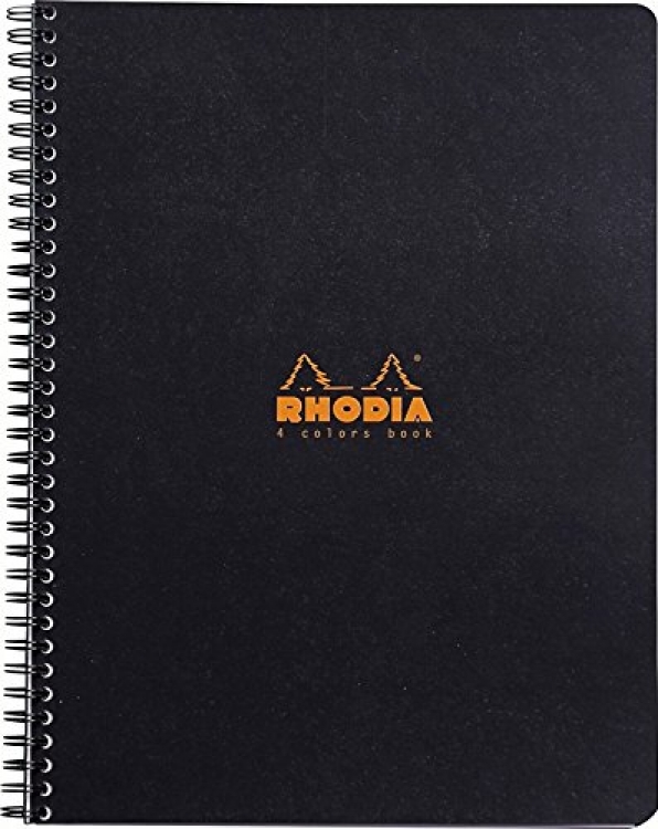 193309C Rhodia 4 Color Books - Black