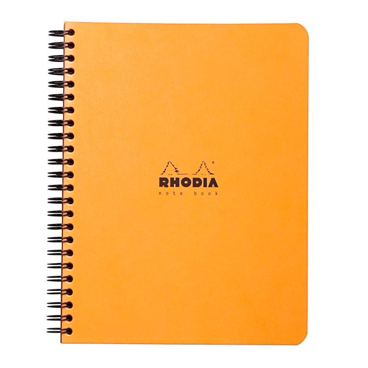 193428C_Classic Wirebound Notebook Orange Graph 6x8.25_front
