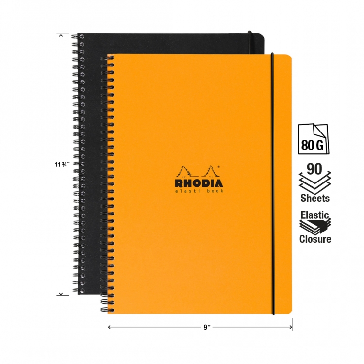 193818C - 193819C Rhodia Elasti Books Measurements