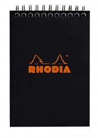 135009C Rhodia Wirebound Notepad - Black