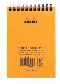 13500C Rhodia Wirebound Notepad - Orange