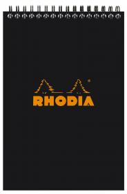 165009C Rhodia Wirebound Notepad - Black