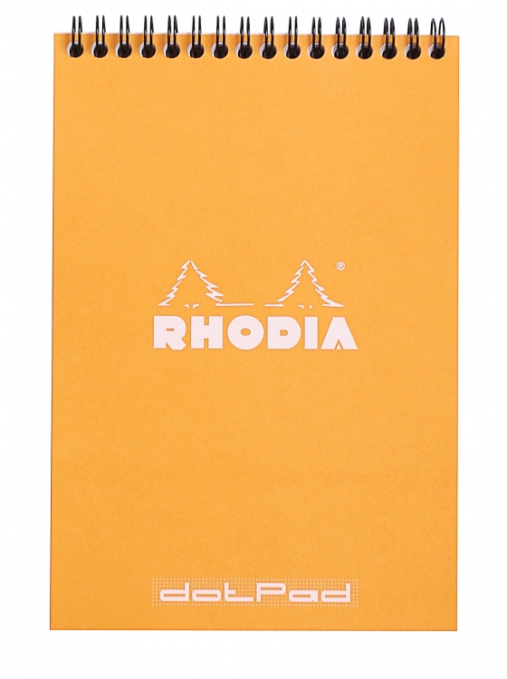 16503C Rhodia Wirebound Notepad - Orange