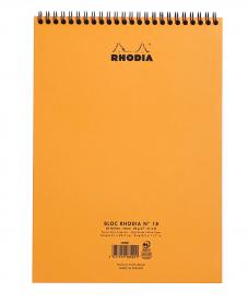 18501C Rhodia Wirebound Notepad - Orange